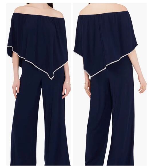 Chaus Popover Off the Shoulder Jumpsuit - Picture 2 of 6